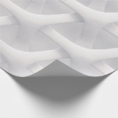 Weiße und graue optische Täuschung Geschenkpapier (Ecke)