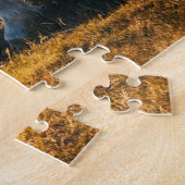 Weiße und graue Pferdeweiden mit Sonne abschimmern Puzzle (Seite)