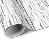 Weiße und graue Rechtecke Geschenkpapier (Rolleneckpunkt)
