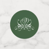 Weiße und grüne Geblüht Rose Konfetti (Klein Vorderseite)