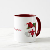 Weiße und grüne Geschenkboxen mit Individuelle Nam Tasse (VorderseiteRechts)