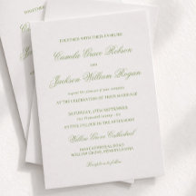 Weiße und grüne Hochzeit