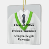 Weiße und grüne Ornamente von Weiß und Grau (Links)