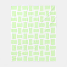 Weiße und grüne Pastellfarben, die das Design verä Fleecedecke