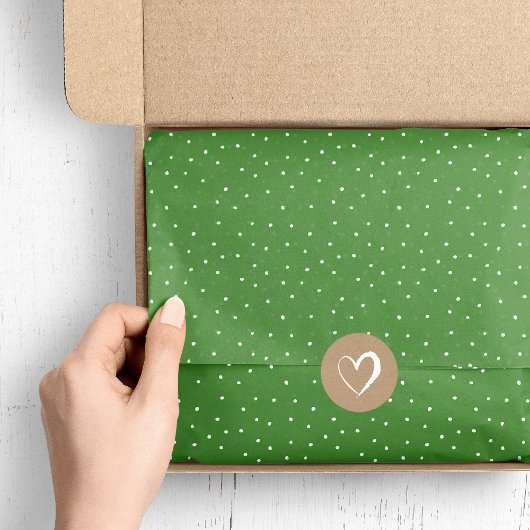 Weiße und grüne Schneeflocken | Editierbare Farben Seidenpapier