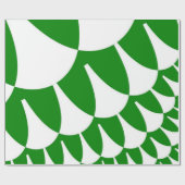 Weiße und grüne Skalen Geschenkpapier (Flach)