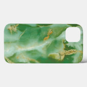 Weiße und grüne Steinstruktur Case-Mate iPhone Hülle (Rückseite (Horizontal))
