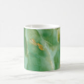 Weiße und grüne Steinstruktur Kaffeetasse (Mittel)