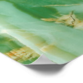 Weiße und grüne Steinstruktur Poster (Ecke)