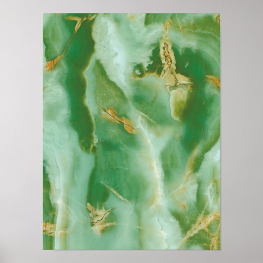 Weiße und grüne Steinstruktur Poster (Vorne)
