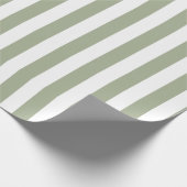 Weiße und grüne Streifen Geschenkpapier (Ecke)
