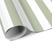 Weiße und grüne Streifen Geschenkpapier (Rolleneckpunkt)