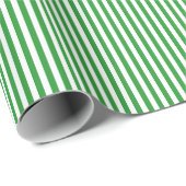 Weiße und grüne Streifen Geschenkpapier (Rolleneckpunkt)
