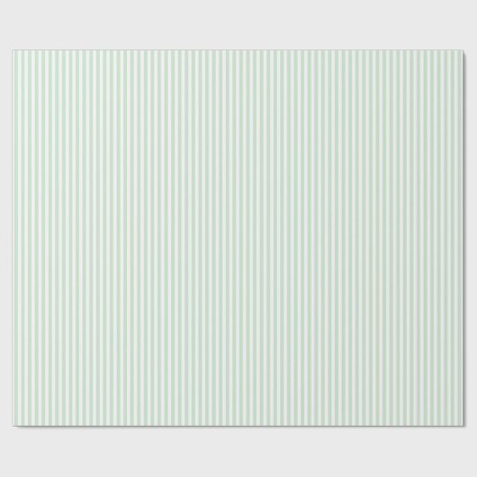 Weiße und grüne Streifen Geschenkpapier (Flach)