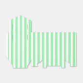 Weiße und grüne Streifen Geschenkschachtel (Ungefaltet)