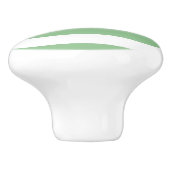 Weiße und grüne Streifen Keramikknauf (Seitenansicht)