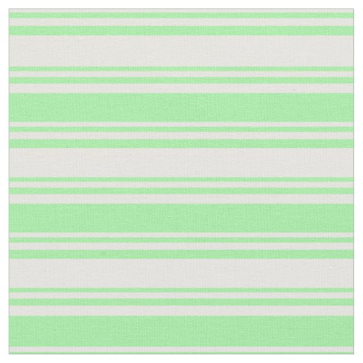 Weiße und grüne Streifen/Linienmuster Stoff (Nahaufnahme)