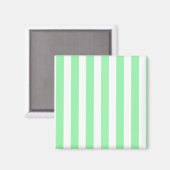 Weiße und grüne Streifen Magnet (Vorderseite/Rückseite)