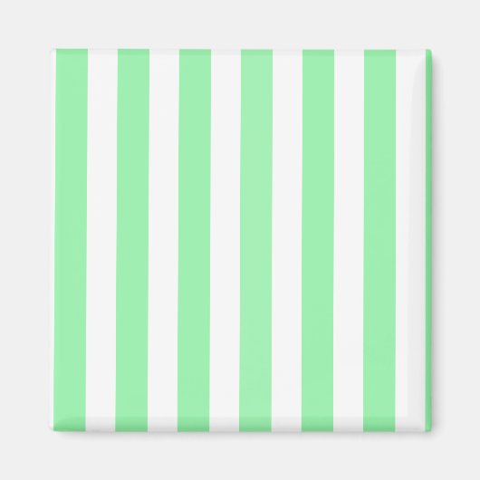 Weiße und grüne Streifen Magnet (Vorne)