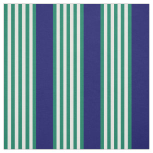 Weiße und grüne Streifen mit marineblau Stoff