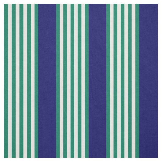 Weiße und grüne Streifen mit marineblau Stoff (Muster)