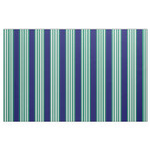 Weiße und grüne Streifen mit marineblau Stoff (Fat Quarter (45,7 x 55,9 cm))