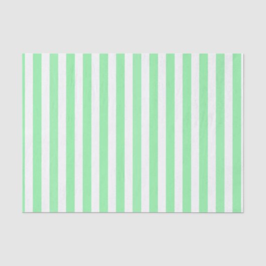 Weiße und grüne Streifen Seidenpapier (Vorderseite)