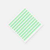 Weiße und grüne Streifen Serviette (Ecke)