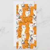 Weiße und Ingwer Katzen Muster grüne Augen blaue A (Rückseite)