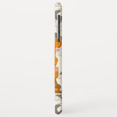 Weiße und Ingwer Katzen Muster grüne Augen blaue A Case-Mate iPhone Hülle (Hinten/Links)