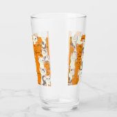 Weiße und Ingwer Katzen Muster grüne Augen blaue A Glas (Rechts)