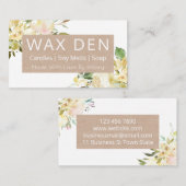 Weiße und Kraft-Seifenspäne, Sojamelgurt und Dörfc Visitenkarte (Vorne/Hinten)