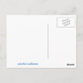 Weiße und Künstlerische Postfächer Postkarte (Rückseite)