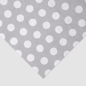 Weiße und leichte graue Mittelpolka-Hochzeit Seidenpapier (Ausschnitt)