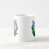 Weiße und Lila Hyakinthen Kaffeetasse (Mittel)