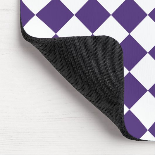 Weiße und lila Kuben Mousepad (Ecke)