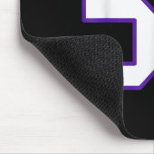 Weiße und Lila Nummer 54 Jersey Player Uniform # Mousepad (Ecke)