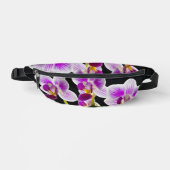 Weiße und lila Orchidee Bauchtasche (Vorderseite)