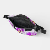 Weiße und lila Orchidee Bauchtasche (Offen)