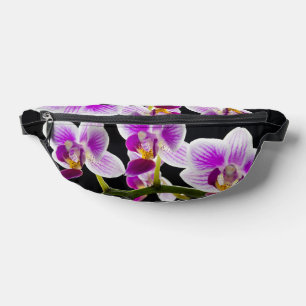 Weiße und lila Orchidee Bauchtasche