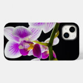 Weiße und lila Orchidee Case-Mate iPhone Hülle (Rückseite (Horizontal))