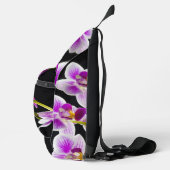 Weiße und lila Orchidee Crossbody Bag (Rechts)