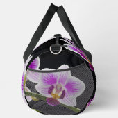 Weiße und lila Orchidee Duffle Bag (Rechts)
