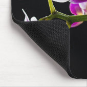 Weiße und lila Orchidee Mousepad (Ecke)