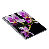 Weiße und lila Orchidee Notizblock (Rechte Seite)