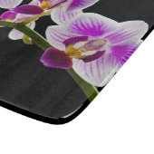 Weiße und lila Orchidee Schneidebrett (Ecke)