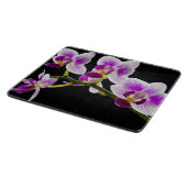 Weiße und lila Orchidee Schneidebrett (Ecke)