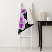Weiße und lila Orchidee Sherpadecke (Beispiel)