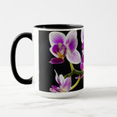 Weiße und lila Orchidee Tasse (Links)
