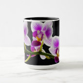 Weiße und lila Orchidee Tasse (Zentrum)